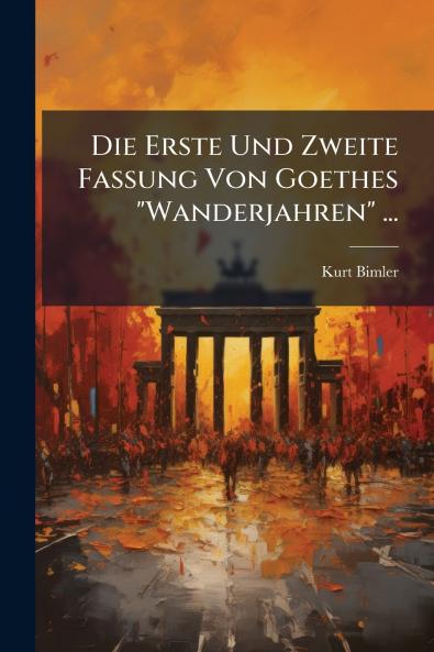 Die Erste Und Zweite Fassung Von Goethes Wanderjahren ...