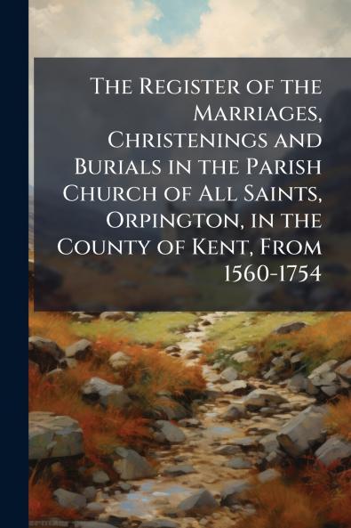 The Register of the Marriages Christenings and Burials in the Parish Church of All Saints Orpington in the County of Kent From 1560-1754