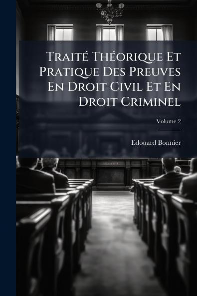 Traité Théorique Et Pratique Des Preuves En Droit Civil Et En Droit Criminel; Volume 2