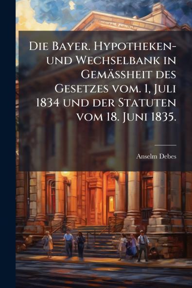 Die Bayer. Hypotheken-und Wechselbank in Gemässheit des Gesetzes vom. 1 Juli 1834 und der Statuten vom 18. Juni 1835.