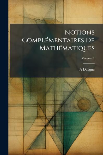 Notions Complémentaires De Mathématiques