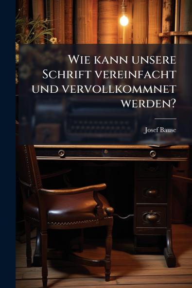 Wie kann unsere Schrift vereinfacht und vervollkommnet werden?