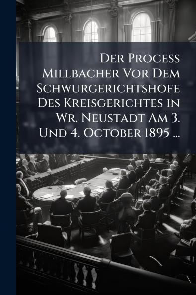 Der Process Millbacher Vor Dem Schwurgerichtshofe Des Kreisgerichtes in Wr. Neustadt Am 3. Und 4. October 1895 ...