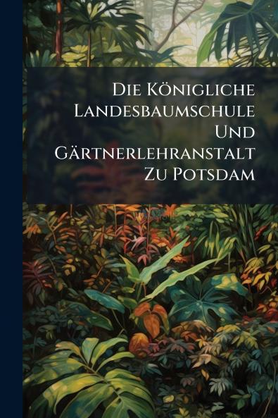 Die Königliche Landesbaumschule Und Gärtnerlehranstalt Zu Potsdam