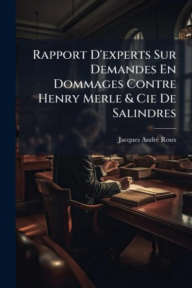 Rapport D'experts Sur Demandes En Dommages Contre Henry Merle & Cie De Salindres