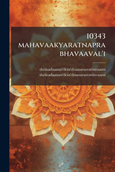10343 mahavaakyaratnaprabhavaaval'i
