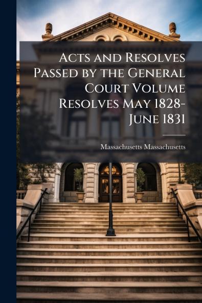 Acts and Resolves Passed by the General Court Volume Resolves May 1828-June 1831