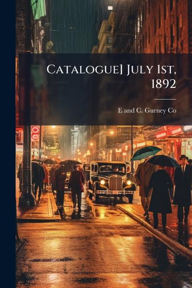 Catalogue] July 1st 1892