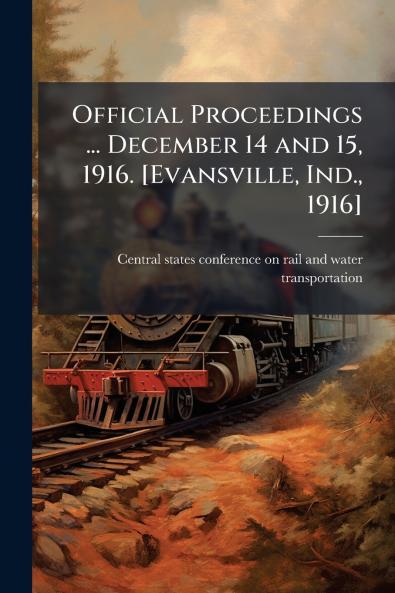 Official Proceedings ... December 14 and 15 1916. [Evansville Ind. 1916]