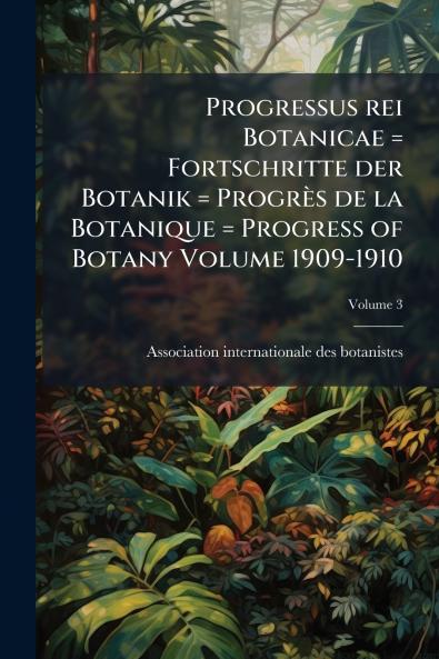 Progressus rei Botanicae = Fortschritte der Botanik = Progrès de la Botanique = Progress of Botany Volume 1909-1910; Volume 3