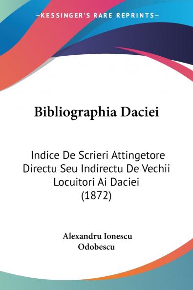 Bibliographia Daciei