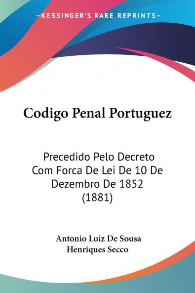 Codigo Penal Portuguez