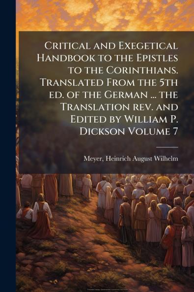Critical and Exegetical Handbook to the Epistles to the Corinthians. Translated From the 5th ed. of the German ... the Translation rev. and Edited by William P. Dickson Volume 7