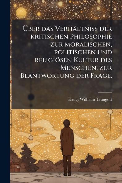 Über das Verhältniss der kritischen Philosophie zur moralischen politischen und religiösen Kultur des Menschen; zur Beantwortung der Frage.