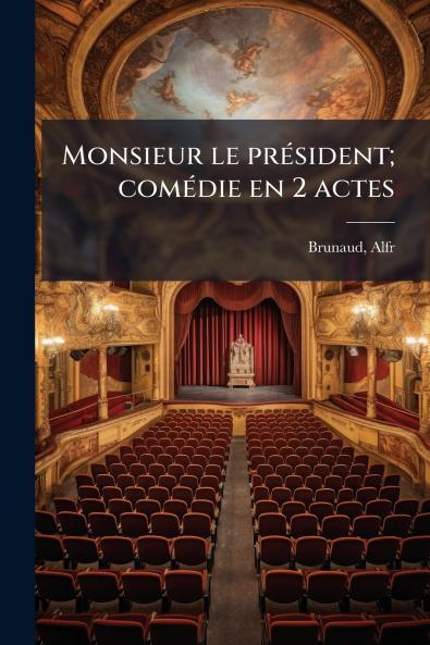 Monsieur le président; comédie en 2 actes