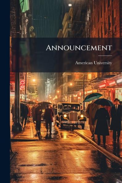 Announcement