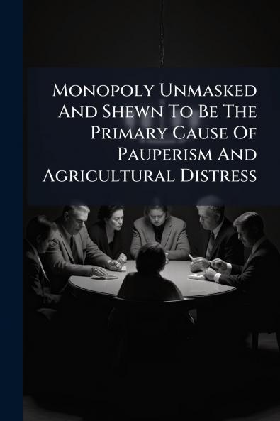Monopoly Unmasked And Shewn To Be The Primary Cause Of Pauperism And Agricultural Distress