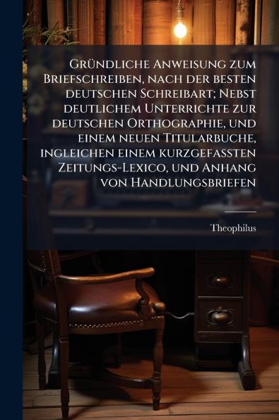 Gründliche Anweisung zum Briefschreiben nach der besten deutschen Schreibart; Nebst deutlichem Unterrichte zur deutschen Orthographie und einem neuen Titularbuche ingleichen einem kurzgefassten Zeitungs-Lexico und Anhang von Handlungsbriefen