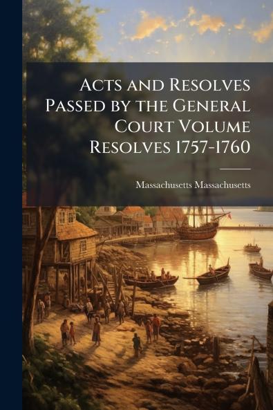 Acts and Resolves Passed by the General Court Volume Resolves 1757-1760
