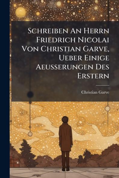 Schreiben An Herrn Friedrich Nicolai Von Christian Garve Ueber Einige Aeusserungen Des Erstern