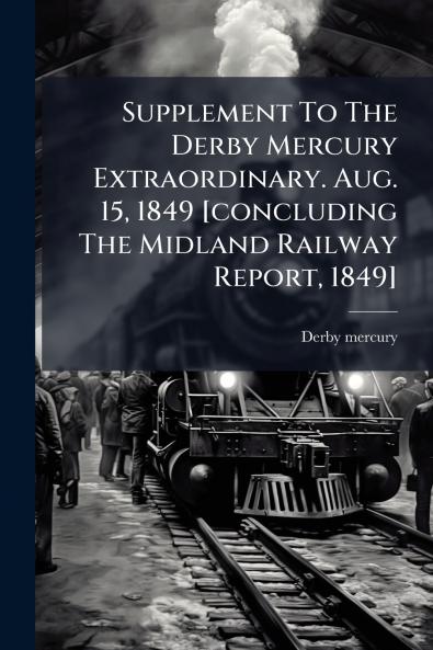 Supplement To The Derby Mercury Extraordinary. Aug. 15 1849 [concluding The Midland Railway Report 1849]