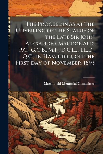 The Proceedings at the Unveiling of the Statue of the Late Sir John Alexander Macdonald P.C. G.C.B. M.P. D.C.L.  LL.D. Q.C. in Hamilton on the First day of November 1893
