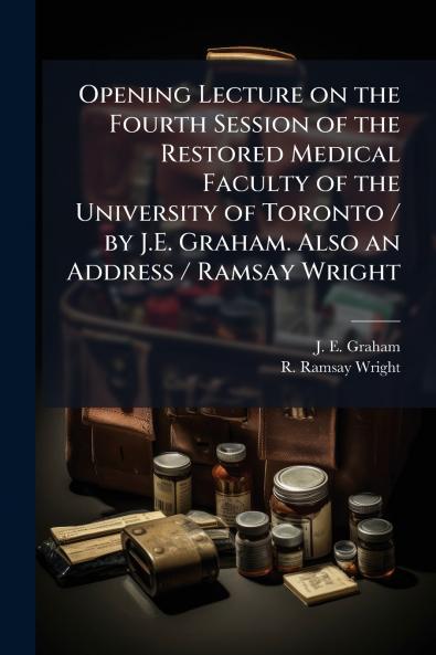 Opening Lecture on the Fourth Session of the Restored Medical Faculty of the University of Toronto / by J.E. Graham. Also an Address / Ramsay Wright