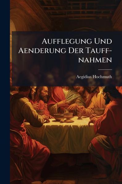 Aufflegung Und Aenderung Der Tauff-nahmen