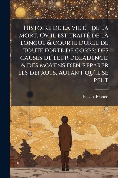 Histoire de la vie et de la mort. Ov il est traité de la longue & courte durée de toute forte de corps; des causes de leur decadence; & des moyens d'en reparer les defauts autant qu'il se peut