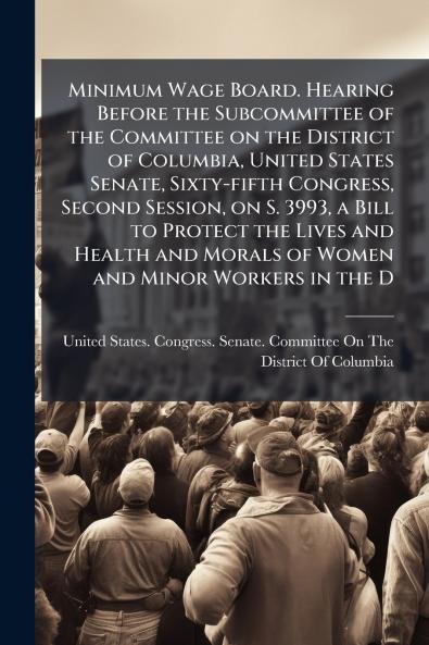 Minimum Wage Board. Hearing Before the Subcommittee of the Committee on the District of Columbia United States Senate Sixty-fifth Congress Second Session on S. 3993 a Bill to Protect the Lives and Health and Morals of Women and Minor Workers in the D