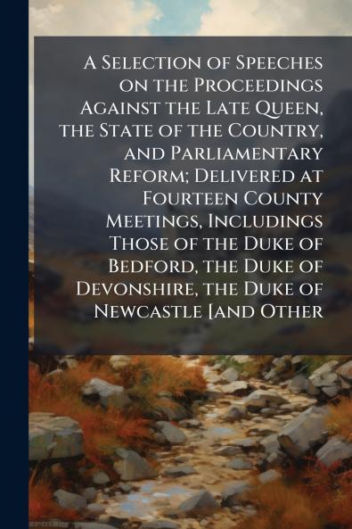 A Selection of Speeches on the Proceedings Against the Late Queen the State of the Country and Parliamentary Reform; Delivered at Fourteen County Meetings Includings Those of the Duke of Bedford the Duke of Devonshire the Duke of Newcastle [and Other