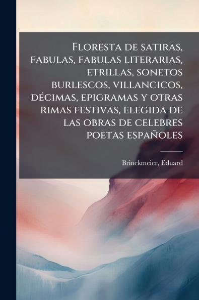 Floresta de satiras fabulas fabulas literarias etrillas sonetos burlescos villancicos décimas epigramas y otras rimas festivas elegida de las obras de celebres poetas españoles