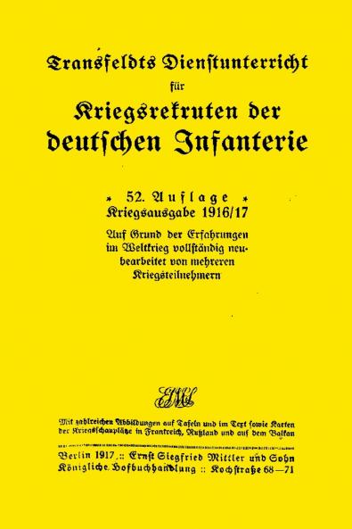 Transfeldt's Infantry Service Instruction