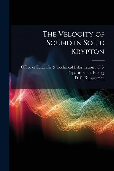 The Velocity of Sound in Solid Krypton