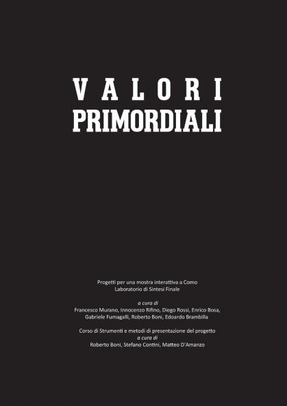 Valori Primordiali - Catalogo della mostra