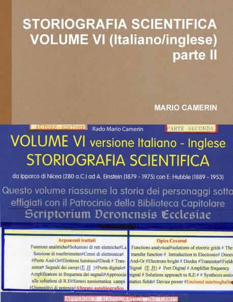 STORIOGRAFIA SCIENTIFICA VOLUME VI (Italiano/inglese) parte II
