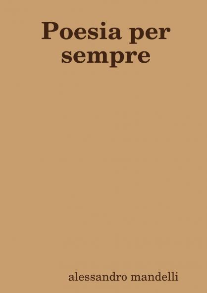 Poesia per sempre