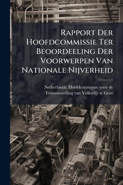 Rapport Der Hoofdcommissie Ter Beoordeeling Der Voorwerpen Van Nationale Nijverheid