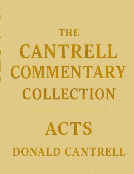 Cantrell's Commentary Acts