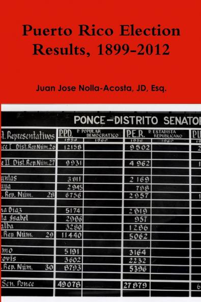 Puerto Rico Election Results 1899-2012