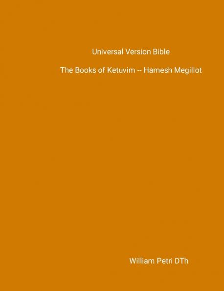 UVB -- The Books of Ketuvim