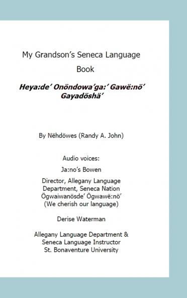 My Grandson's Seneca Language Book
