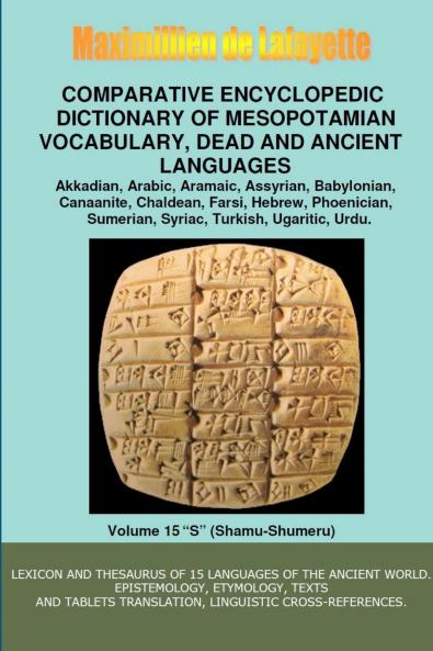 V15.COMPARATIVE ENCYCLOPEDIC DICTIONARY OF MESOPOTAMIAN VOCABULARY DEAD & ANCIENT LANGUAGES