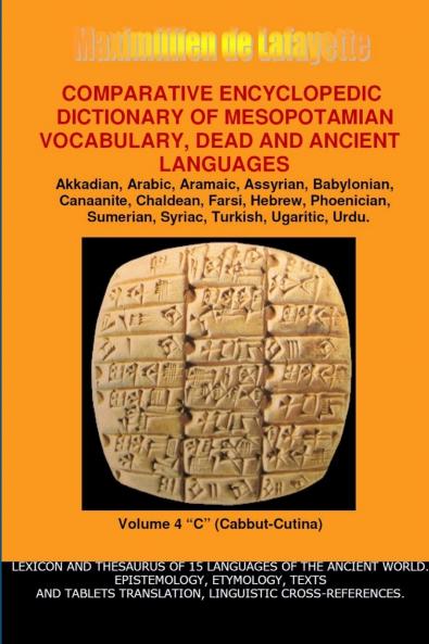 V4.COMPARATIVE ENCYCLOPEDIC DICTIONARY OF MESOPOTAMIAN VOCABULARY DEAD & ANCIENT LANGUAGES