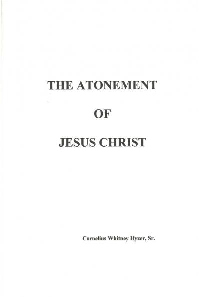 The Atonement of Jesus Christ