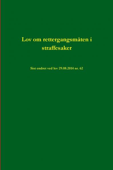 Lov om rettergangsm��ten i straffesaker