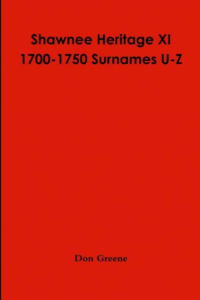 Shawnee Heritage XI U-Z