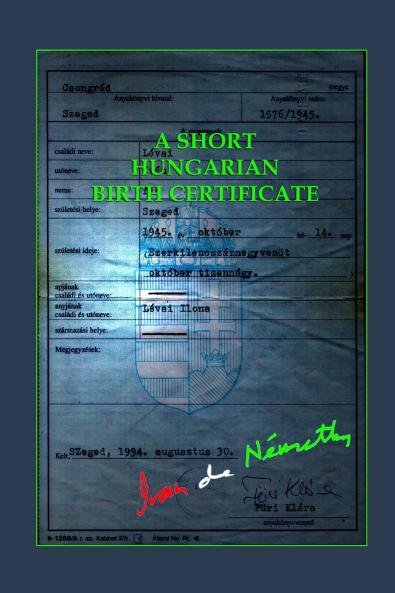 A Short Hungarian Birth Certificate
