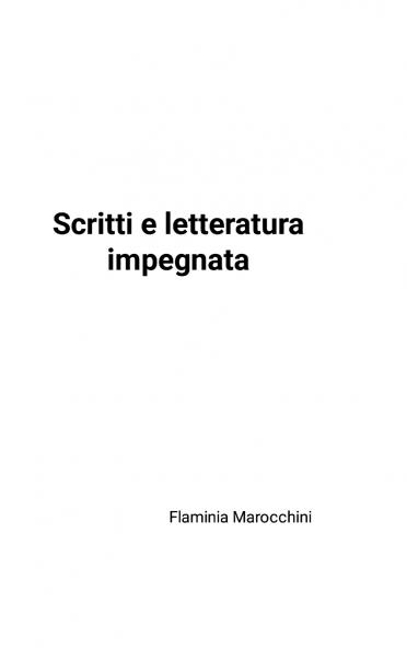 Scritti e letteratura impegnata