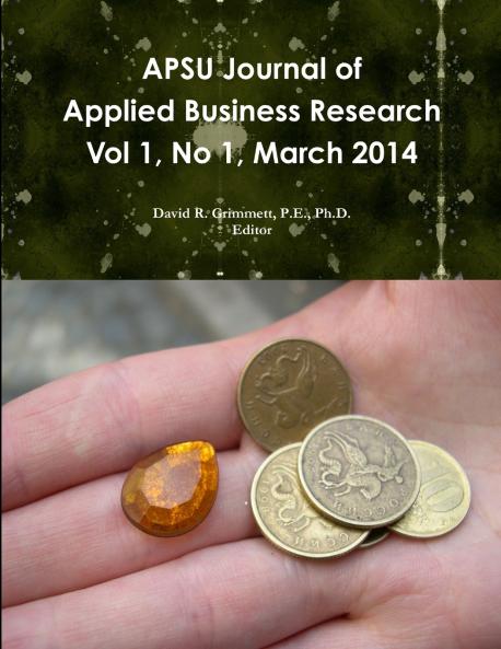 APSU JABR Vol 1 No 1 March 2014